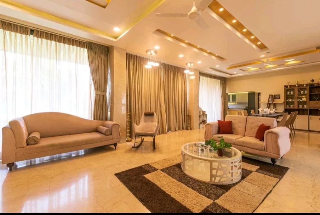 The ground-floor living room — Heritage Villa, Nagaon Alibaug