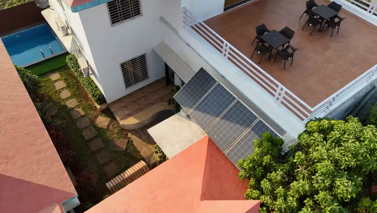 Rooftop terrace — Madhavi's Villa, Lonavala
